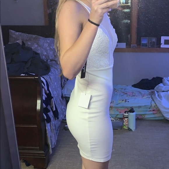 White formal dress from lulus - Picture 6 of 8